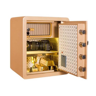 全钢保险柜家用45办公保险箱小型床头柜电子密码防盗保管箱